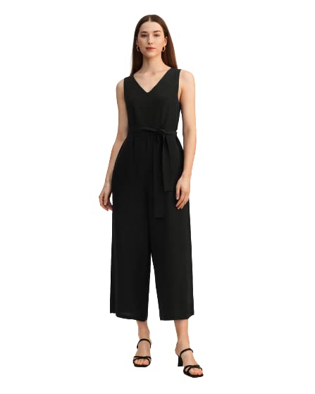 31AklKpttJL Elegant Chic Wide Leg Silk Jumpsuit