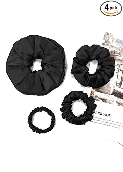 81tTIVMy37L._SY606_PIbundle-4,TopRight,0,0_SX433SY606SH20_ Mulberry Silk Premium Hair Scrunchies