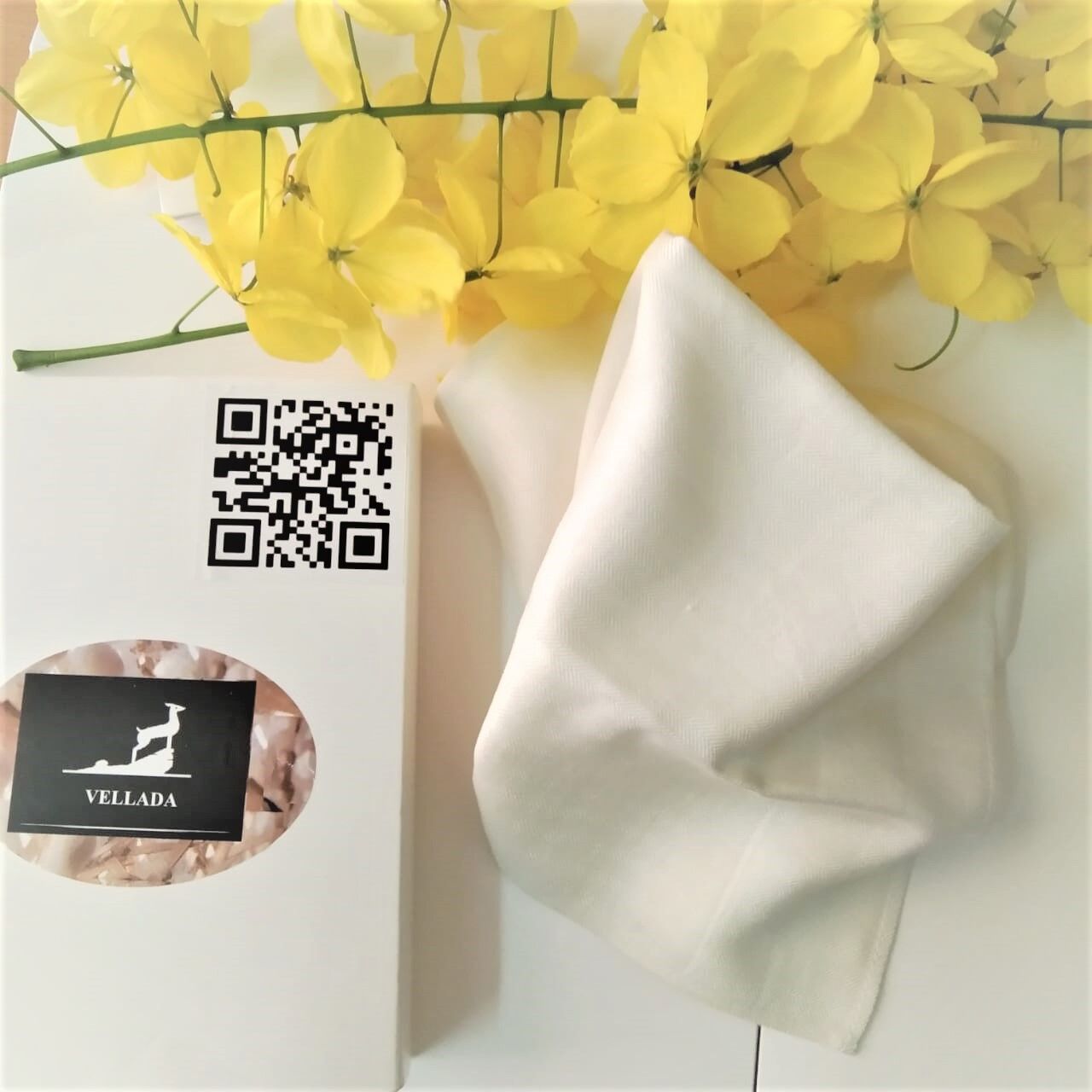 Vellada Organic Mulberry Silk Handkerchief