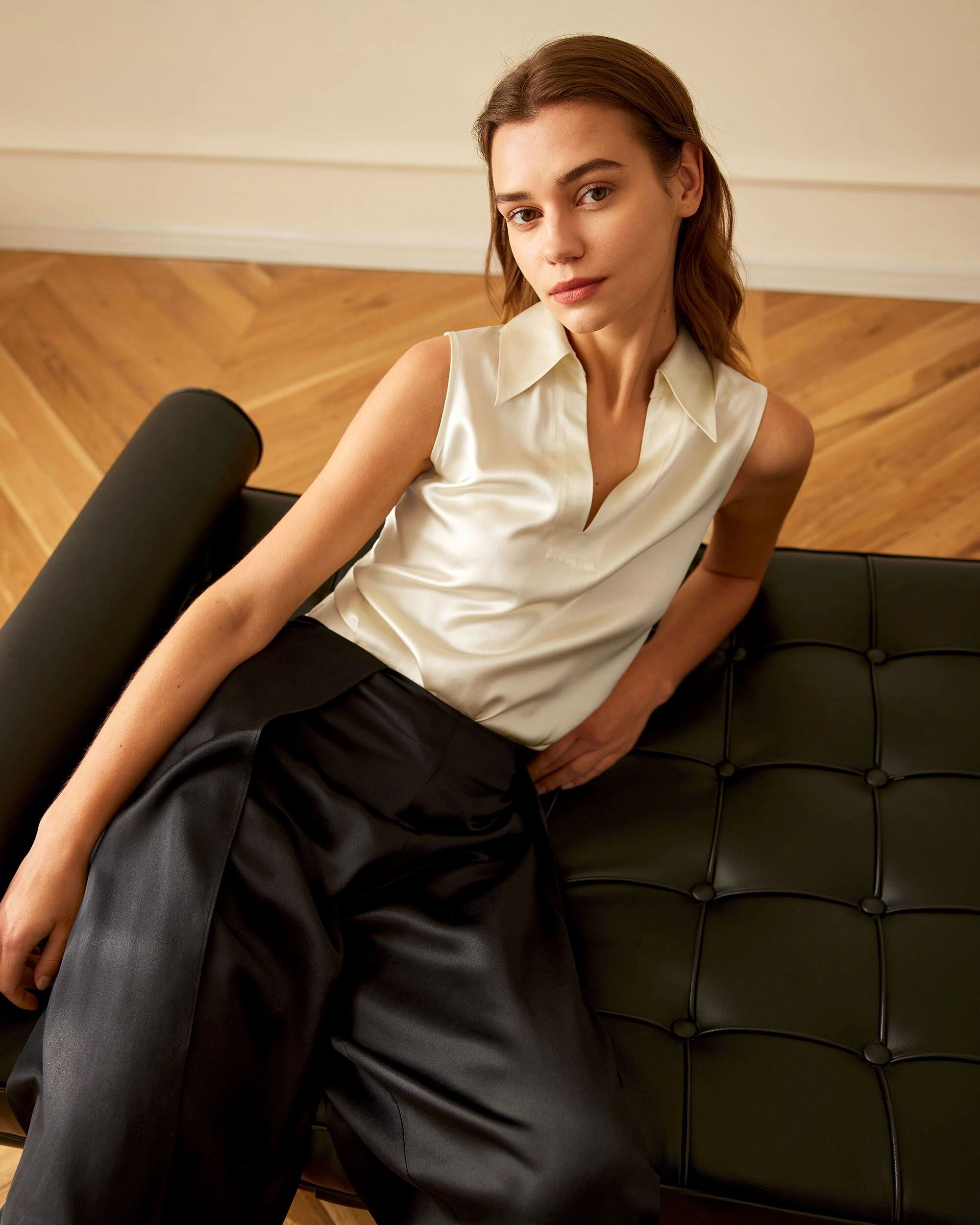 silk white shirt 4 Mulberry Silk White Shirt